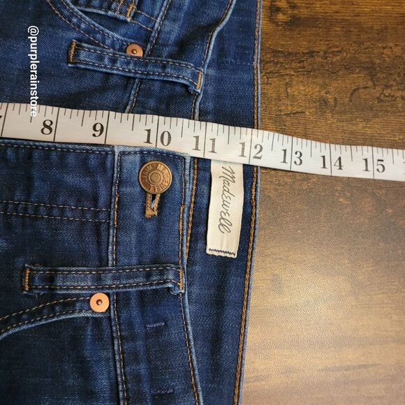 Madewell Jeans 27 Skinny 10" High Rise Tummy Control Medium Dark Wash Stretch - Picture 10 of 13